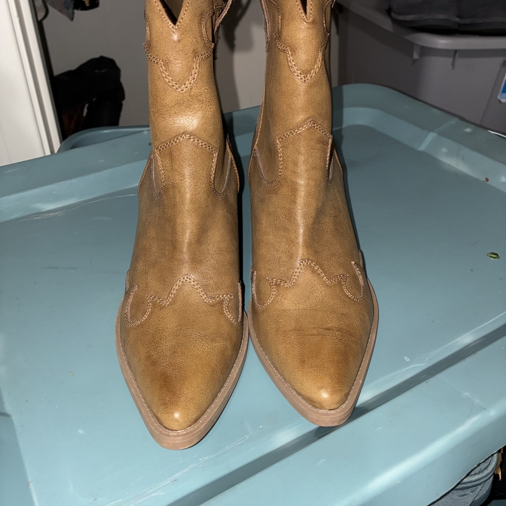 Men's Tan Leather Boots